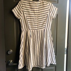 Anthropologie Dresses - ETWO Gray and Ivory Striped Dress Size Small Anthropologie Dresses - ETWO Gray and Ivory Striped Dress Size Small